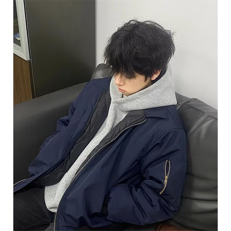 加厚棉衣文艺ins慵懒新款气质流行潮流百搭简约时尚RW6511,男装棉衣,星座208-5