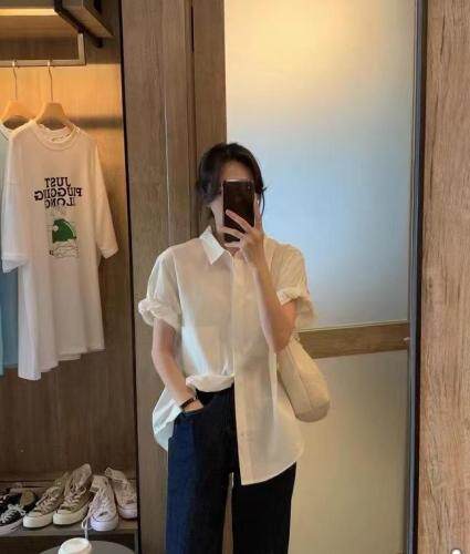 2021年夏季新款韩版衬衣女,女装,涵美人