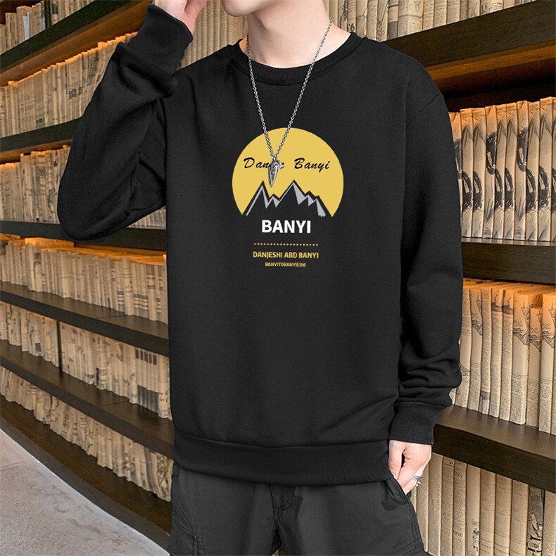 现货主推有差价2025秋装新款休闲大码男士印花圆领卫衣F172-P15,男装卫衣,星座1816-2（原1210–2）