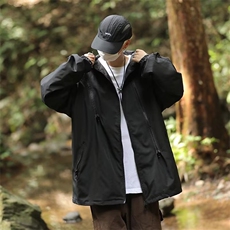 美式机能工装外套男款春秋季潮牌宽松冲锋衣CF012P65，男装夹克，星座1116-2