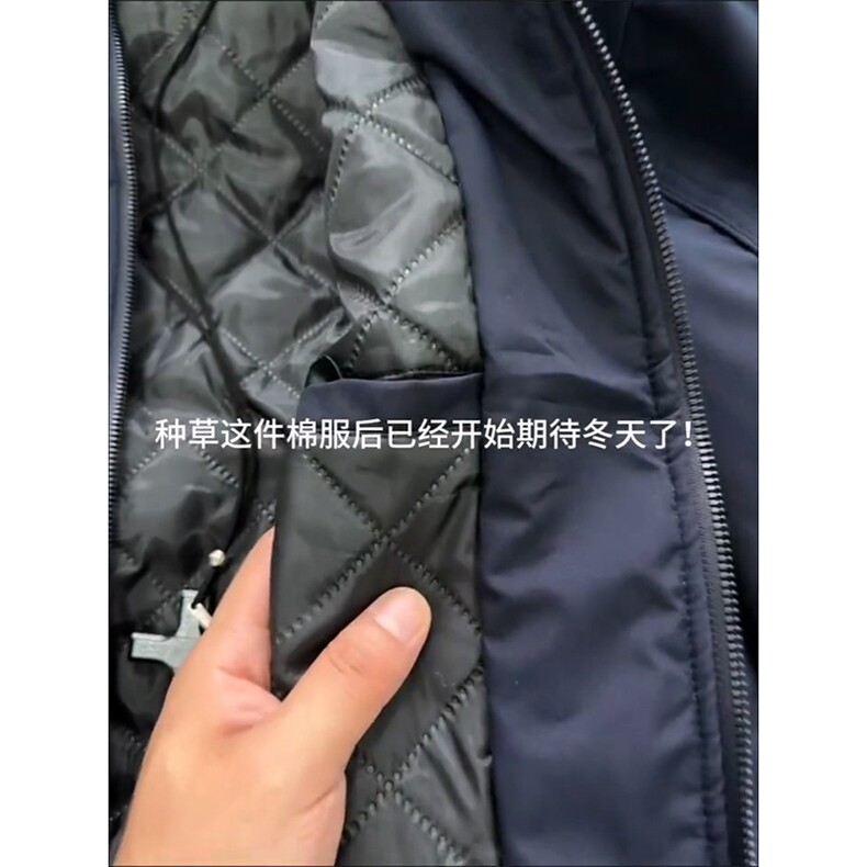 现货美式休闲加厚雪山棉衣夹克外套立领纯色三防户外工装棉服,男装夹克,电商A486-1