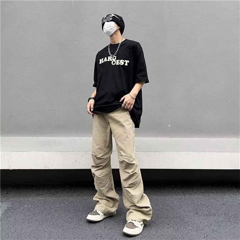 男春夏新款青少年时尚纯棉工装裤休闲裤G216P48,男装休闲裤,星座1116-2