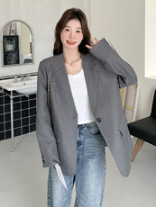 炸街减龄西装外套女2025春季新款英伦风宽松显瘦休闲小西服上衣潮，女装西装，浙宝069
