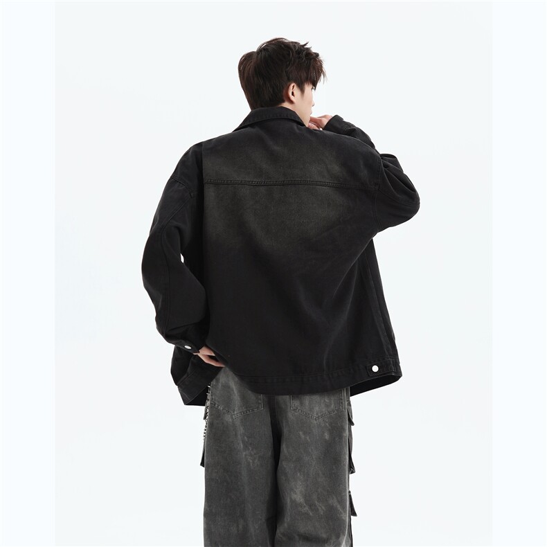 高品牛仔外套夹克得物抖音可二开现货2万件特P50NZ002,男装工装外套,电商B210