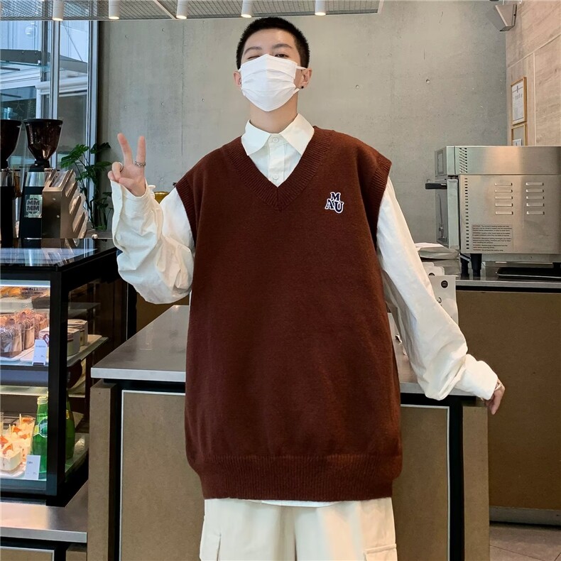 美式毛衣男慵懒风休闲马甲针织衫R3113P40,男装针织衫/毛衣,星座1116-2