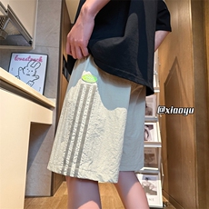 运动短裤男夏季薄款宽松大码冰丝速干五分裤潮牌休闲透气条纹中裤，男装牛仔裤，星座512A（原616）