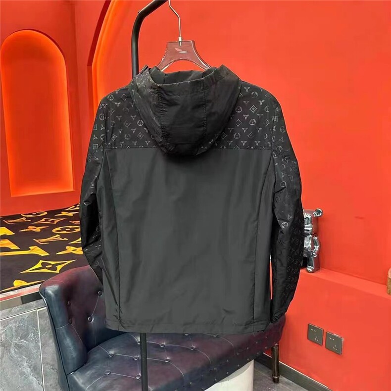 (网络图慎用有大货)轻奢配色休闲夹克外套连帽313B-JK917-P105,男装夹克,星座313B