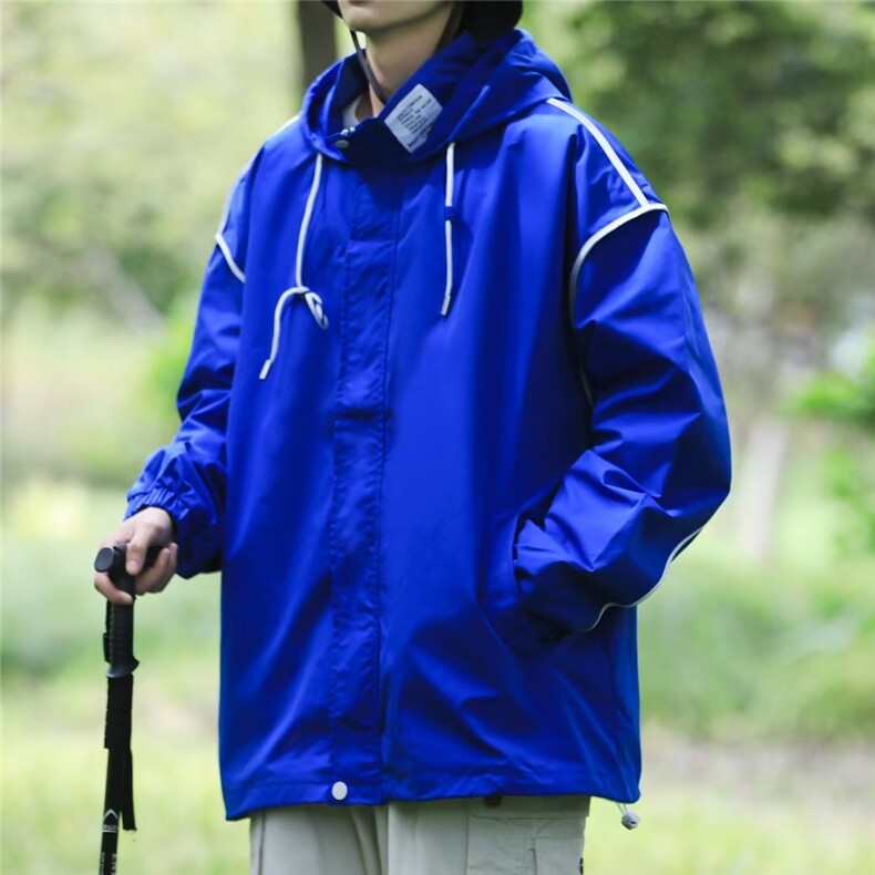 冲锋衣外套男登山工装户外防风春秋款痞帅潮牌棒球服夹克1503 P63图片