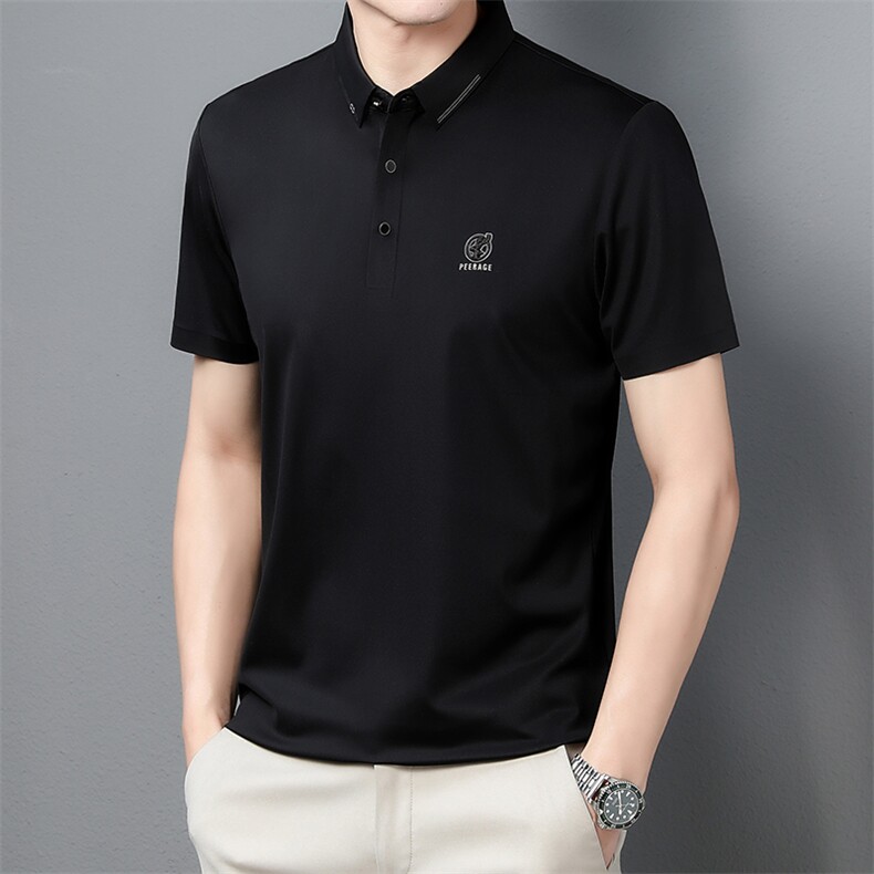 简约纯色休闲款Polo衫男短袖夏季青年百搭修身T恤男士上衣潮P68,男装Polo衫,星座1105-3