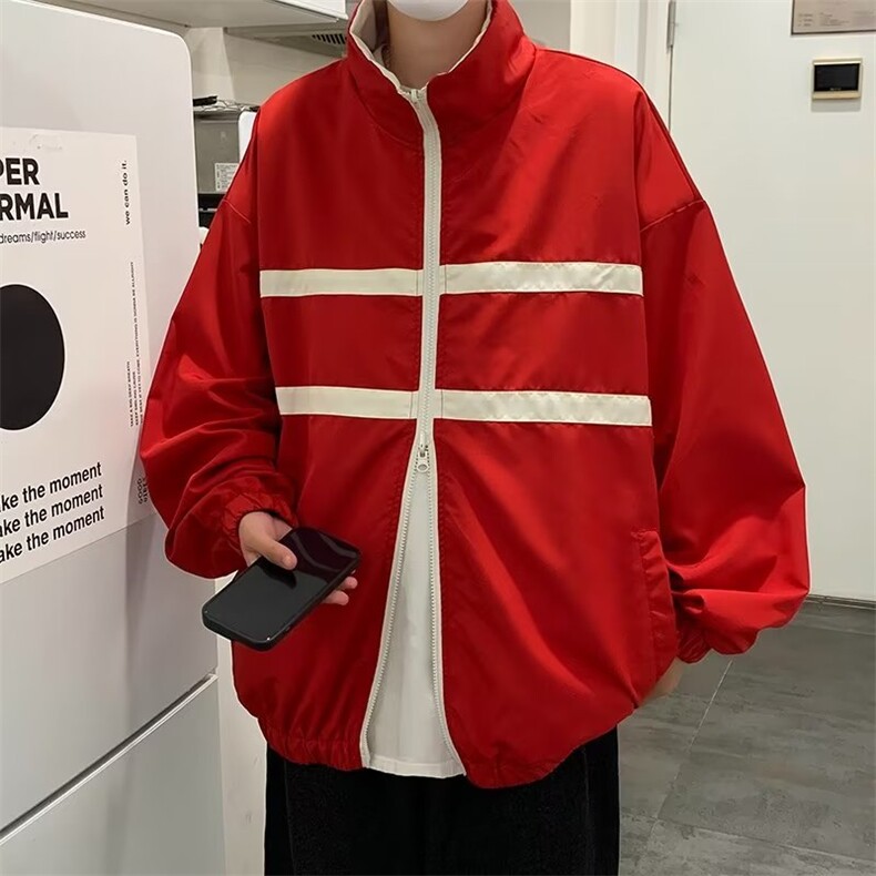 两面穿美式飞行员夹克棒球服男冬季港风潮牌宽松男外套W5371-P60图片
