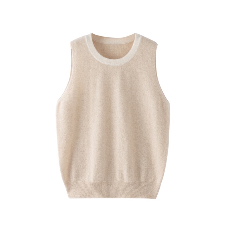 2025时尚百搭通勤简约休闲背心，童装马夹/背心，魁星羊绒