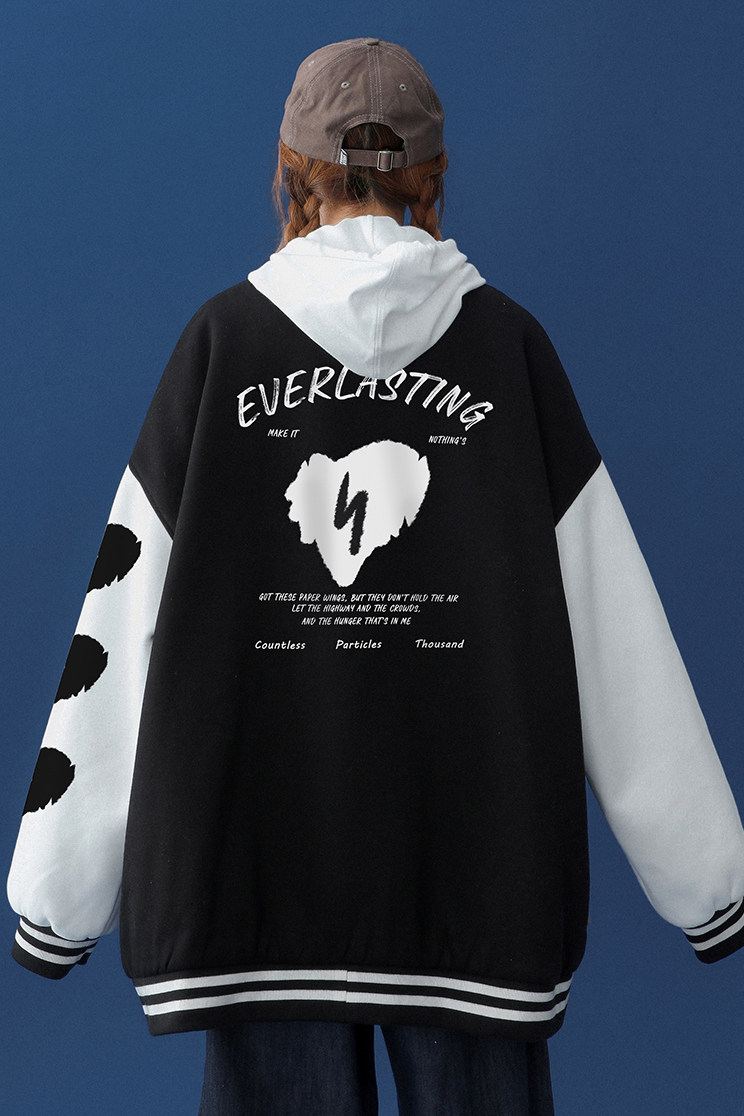 2022春装新款拼接美式复古hiphop棒球服外套夹克潮G112P65控88,男装夹克,A247A