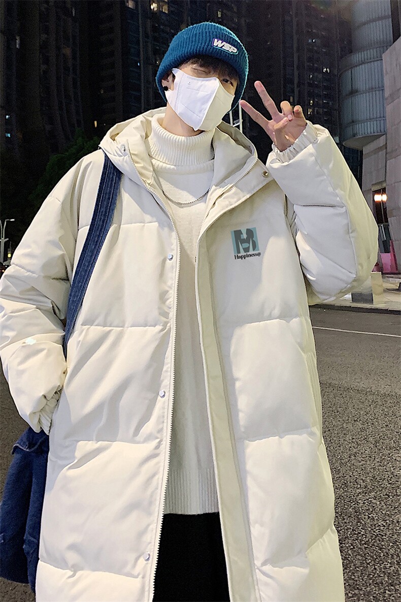 港风夜景标白鸭绒中长款休闲连帽羽绒服A247-YR1872P285控368,男装羽绒服,电商A247