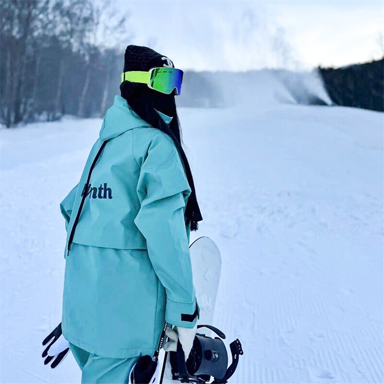 冬户外运动单板大口袋滑雪服男女加绒银狐绒防水防风外套M25-P175,男装棉衣,电商A001-1