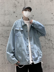 欧美高街潮流潮牌工装牛仔外套男春秋大码高级感痞帅夹克JK8082，男装夹克，星座1116A-1（原606A）
