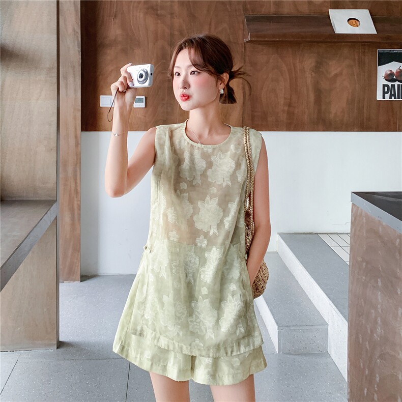 现货夏装新款新中式盘扣复古套装两件套2b114-2270-P160-K249,女装套装/套裙,网红馆