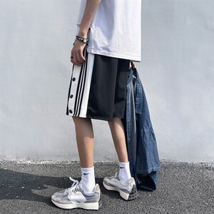 高街短裤男宽松潮流夏季休闲排扣运动潮XZ1004-1 DK618 P25 控38图片