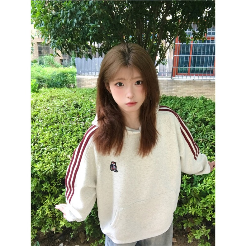 5310-P53原版压线刺绣+织带纯棉华棉复合休闲卫衣薄款,女装卫衣/绒衫,星座617A-2