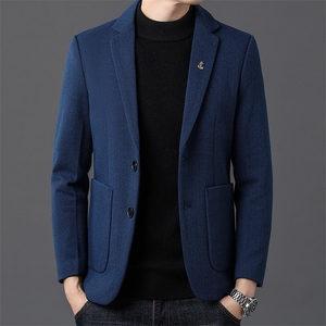 秋季新款西装男西服简约外套西服商务休闲小西装单西图片