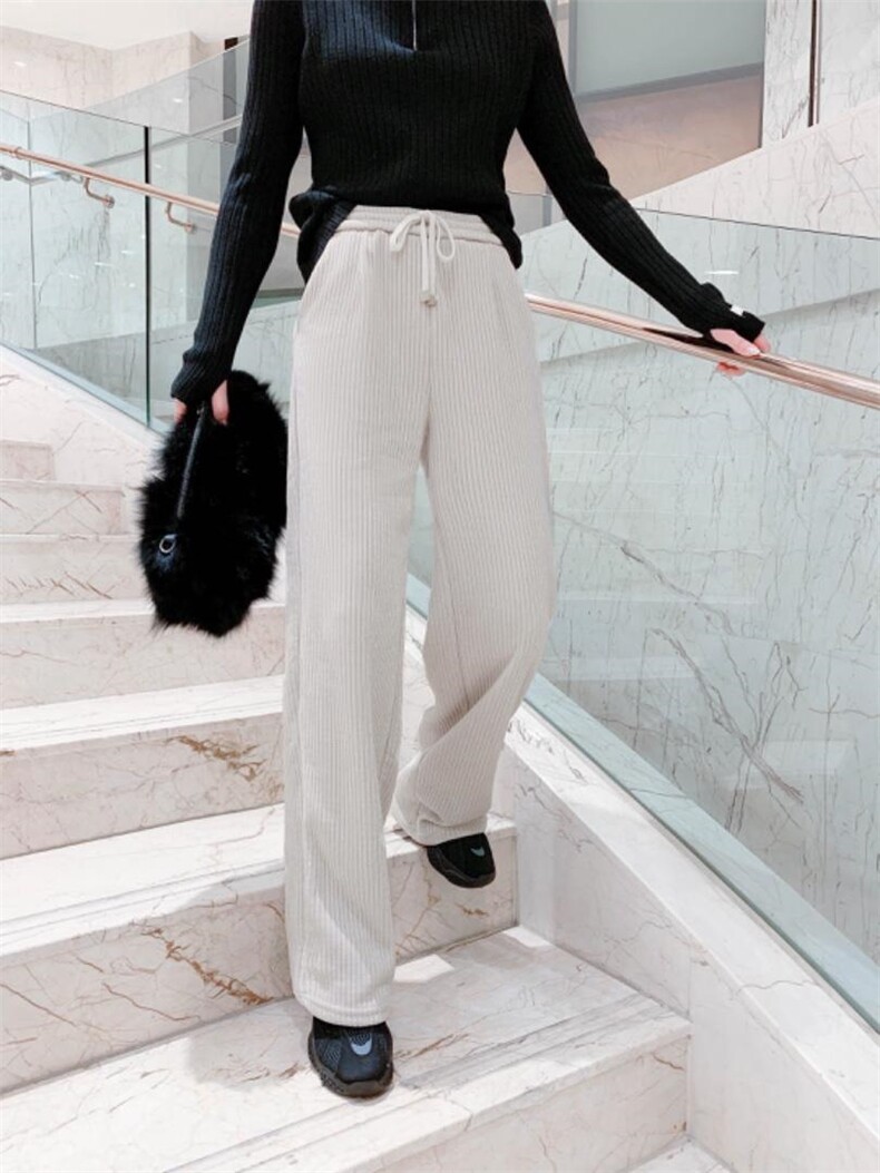 韩绒阔腿裤，女装，DCXY 超越