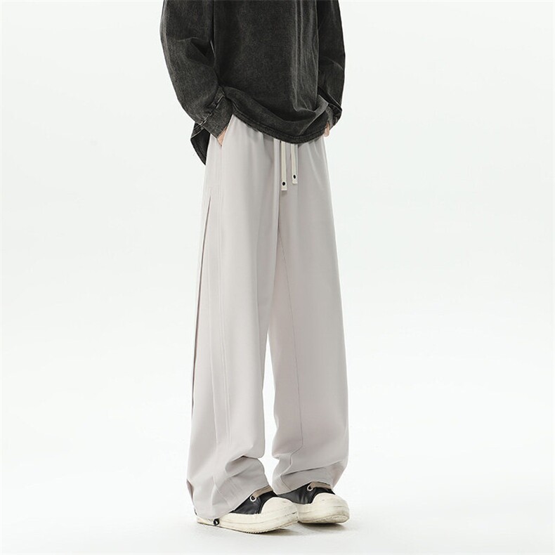 K5011/特P35新品休闲裤男士百搭宽松垂感工装直筒裤大码阔腿裤子，男装休闲裤，电商A141