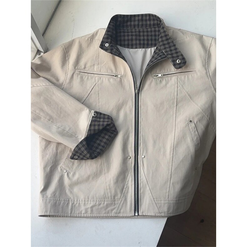 哈灵顿夹克男秋季底特律美式工装外套短宽重工赛车服PX96005-p80,男装夹克,星座1008