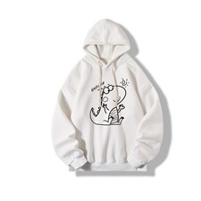 WY2172-P35加绒款-P40纯棉连帽卫衣男大码运动帽衫宽松薄，男装卫衣，电商A040