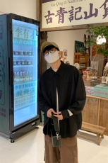 特P42无差价新款秋季时尚百搭潮流长袖衬衫-HS2287港风，男装衬衫，电商A003