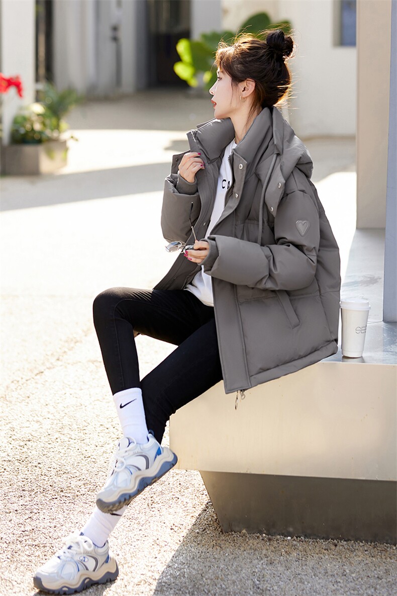 现货羽绒服女2024年冬季新款女装时尚休闲拼接撞色冬季保暖外套,女装羽绒服,关键词