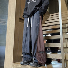 新款高品质春夏港风冲锋配色潮男直筒休闲裤K809-P45，男装休闲裤，电商D315A