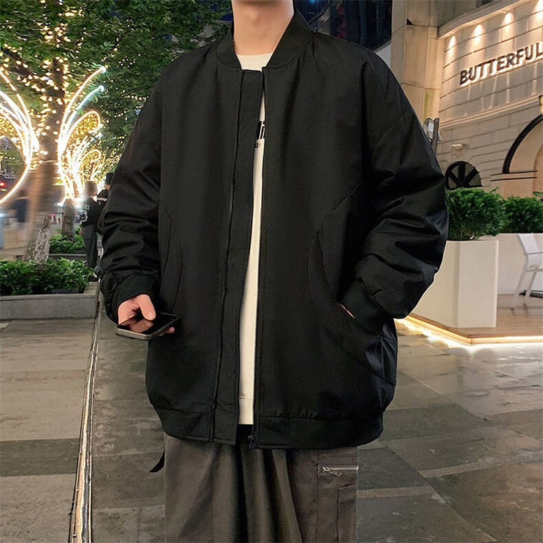 港风弯刀棉衣男7803棒球领二开加厚棉袄DSA157B-M8868-特P75图片