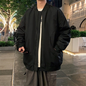 港风弯刀棉衣男7803棒球领二开加厚棉袄DSA157B-M8868-特P75图片
