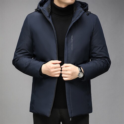 冬季男士纯色保暖面包服中青年男休闲连帽可脱卸棉衣GR3582-P125，男装棉衣，电商B212（原钱塘6029）