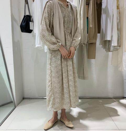 doing春季新款雪纺花连衣裙,女装连衣裙,Doing