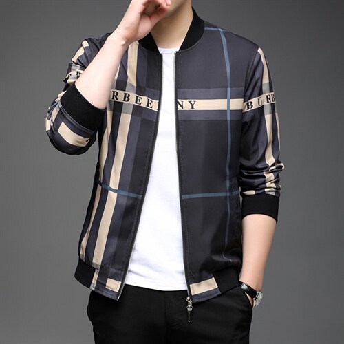 2023春季新款男士夹克商务休闲中青年潮流男装外套QLM77281-P160图片