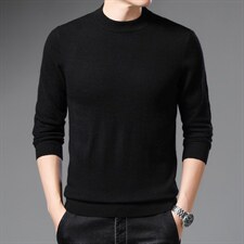 羊毛衫男圆领中年男士休闲毛衣纯色打底针织衫ALXB2188-P140,男装针织衫/毛衣,电商B212（原钱塘6029）