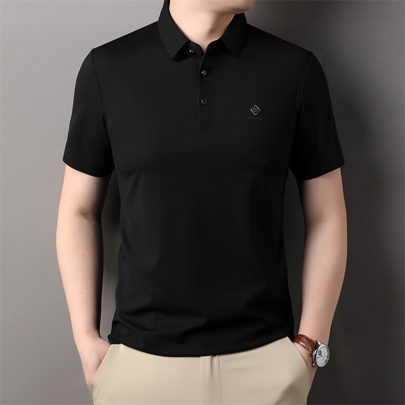 2026夏季休闲时尚无痕Polo衫短袖夏季青年百搭T恤上衣HP2838-P73,男装T恤,星座1105-3