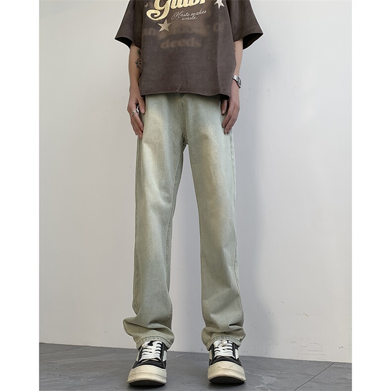 现货S-5XL加肥加大码纯色直筒牛仔裤310A-2BK325P50控68,男装牛仔裤,星座310A-2
