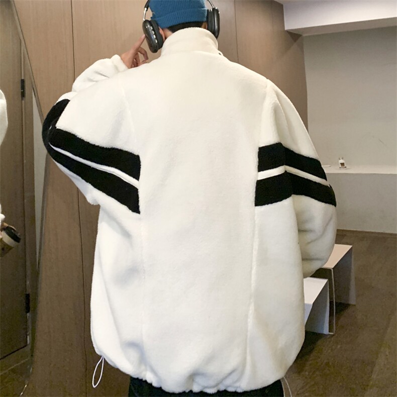 青少年羊羔毛绒外套男款冬季保暖棉衣棉服M8018P120控158,男装棉衣,电商A157