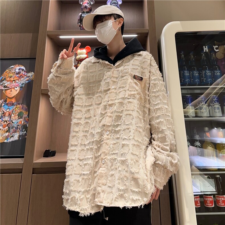 秋季潮流苏长袖衬衫外套212-2-DY96-特P45图片