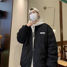 冬季日系纯色基础立领加厚棉服MY6613P85，男装棉衣，星座1116-2