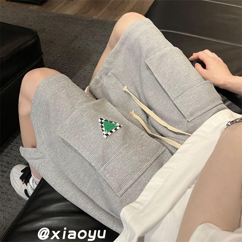 XZ616夏季新款华夫格多口袋贴标休闲短裤五分裤TY361P35控48,男装休闲裤,星座512A（原616）