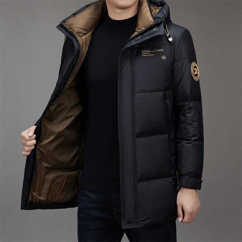 男士冬季时尚商务休闲保暖连帽羽绒服男冬季外套QS3750-P315,男装羽绒服,星座1105-3