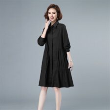 韩国东大门中长款风衣女282款连衣裙，女装风衣，秋牧寒烟