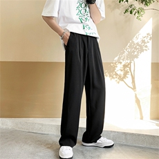 XZ-221-5/K06/P45夏季薄款直筒阔腿垂坠感冰丝休闲裤西裤，男装西裤，星座221-5