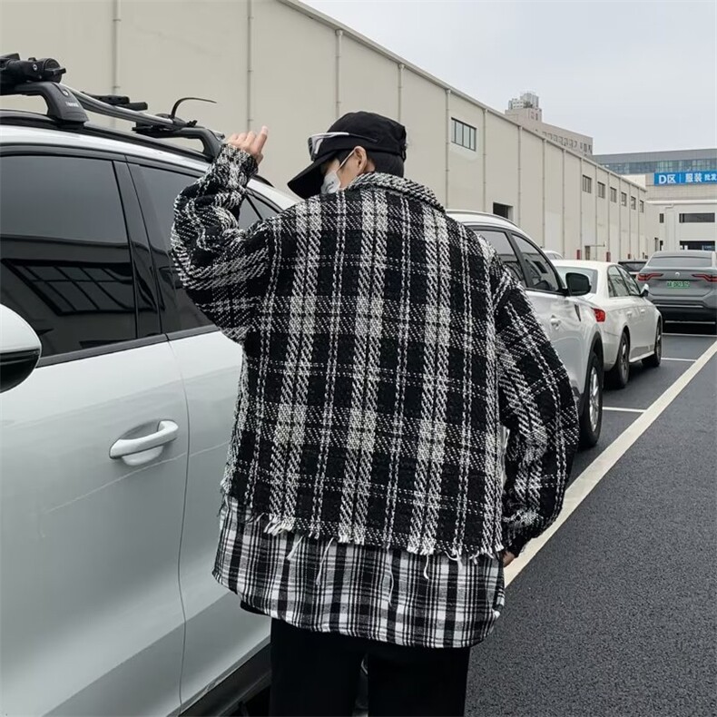 欧美美式外套高级感男装小众设计ins潮牌法式夹克衬衫春秋W227,男装夹克,星座1116A-1（原606A）