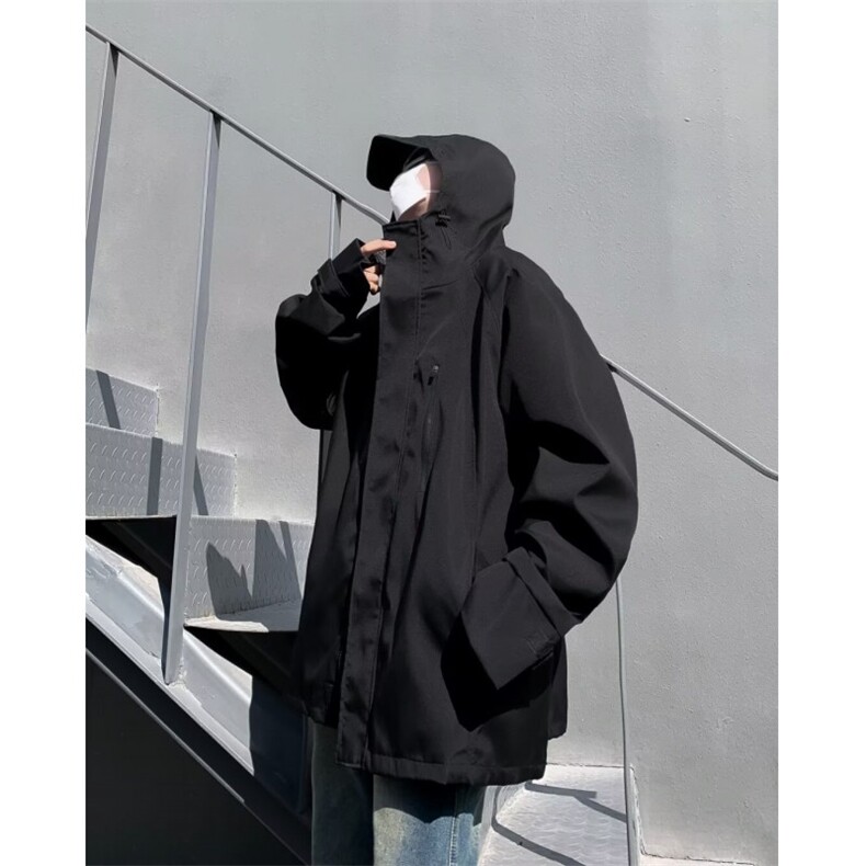 冲锋衣三合一日系机能风连帽男春季潮牌潮流高街休闲C428-P62,男装夹克,星座1109-3