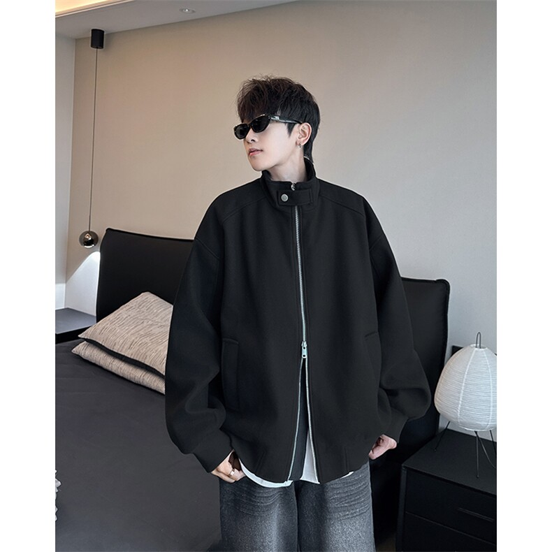 F529P72 秋冬男装夹克简约百搭休闲外套男装上衣薄图片