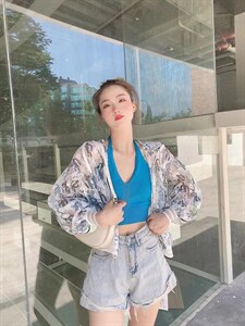 蕾丝防晒衣图片