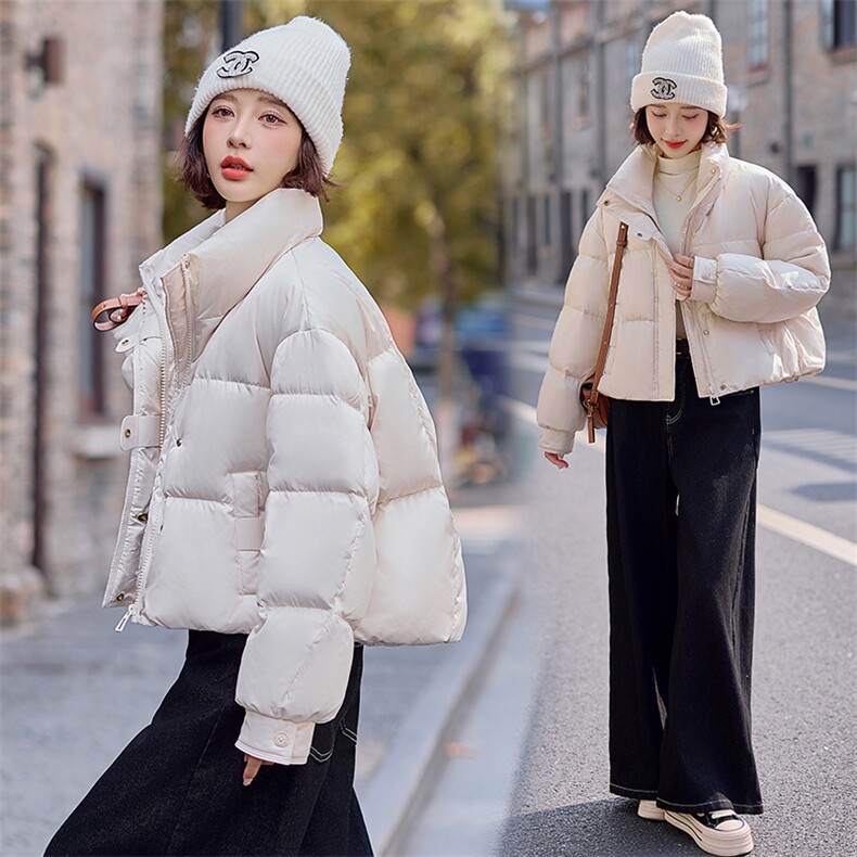 90白鸭绒羽绒服女短款2025冬季新款女装气质休闲保暖外套潮！现货，女装羽绒服，慧尚依恋